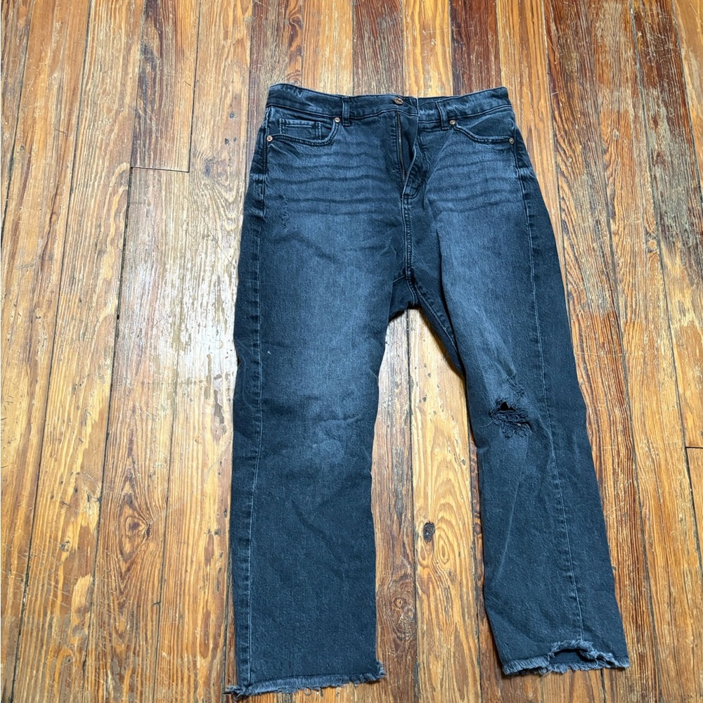 LOFT Women's black straight Ankle Jeans